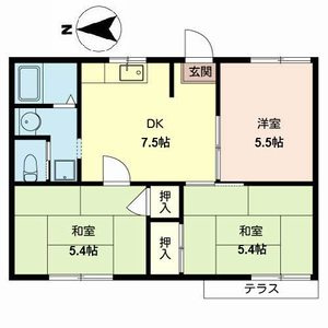ラフォ－レ深井の間取り