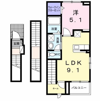 【間取り】 | ロイヤル鈴　Ｊ