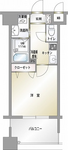 新品家具付きマンション平尾12(KaGood福岡)の間取り|※間取りと異なる場合は現状を優先します。