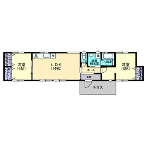 ＷＥＬＬ ＮＡＫＡＢＵの間取り|間取図