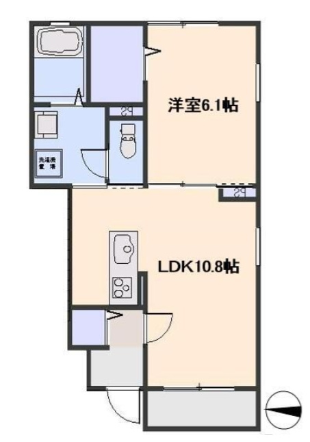 ボヌール　ハスヌマの間取り