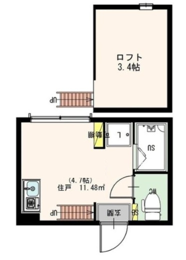 tiare高円寺の間取り