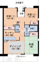 URパークタウン西武庫　10号棟の間取り