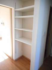 大きなスペースがあり、収納には困りません