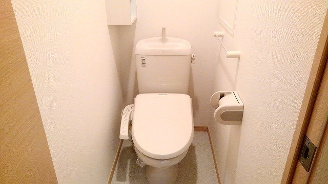 落ち着いた色調のトイレです