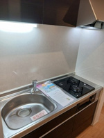 コンパクトなキッチンで掃除もラクラク