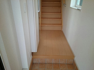 シンプルで使いやすい玄関です