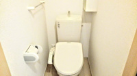 落ち着いた色調のトイレです