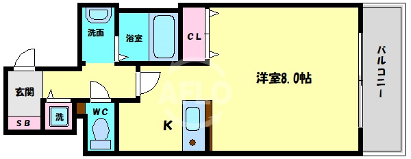 プレサンス大手前パークサイドⅡの間取り|プレサンス大手前パークサイドⅡ　間取り
