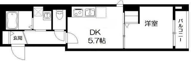 Ｋ館の間取り|間取りです。