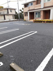 駐車場に車を止められます
