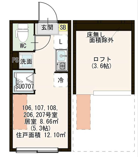 Azur井荻の間取り