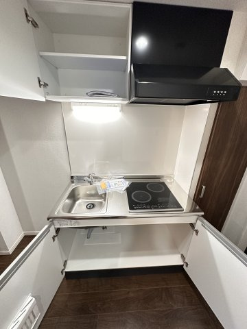 コンパクトなキッチンで掃除もラクラク