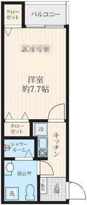フォセット新大橋の間取り