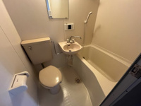 落ち着いた色調のトイレです