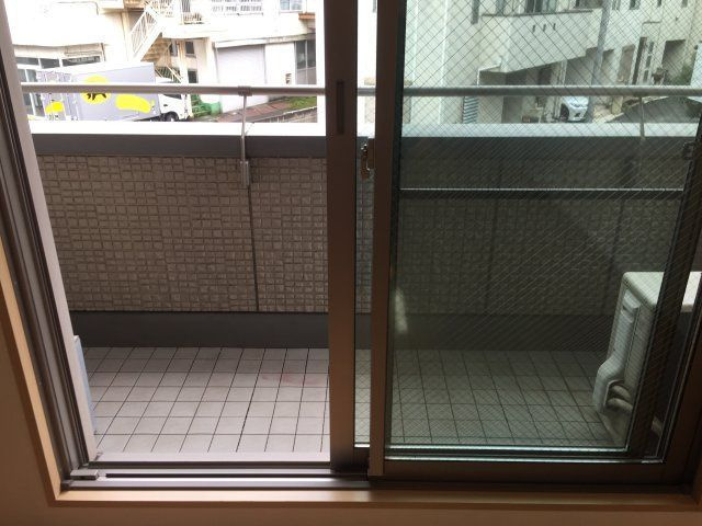 アルテールA棟のバルコニー