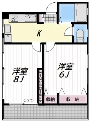 メゾンドソレイユの間取り|間取りです。