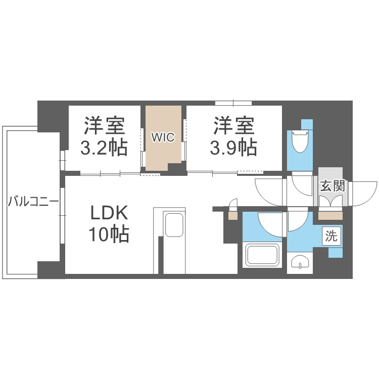 ソルレヴェンテ新梅田の間取り