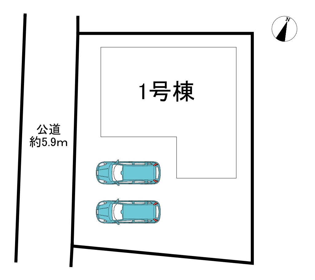 知多市日長台　全1棟の区画図|全1区画分譲地♪