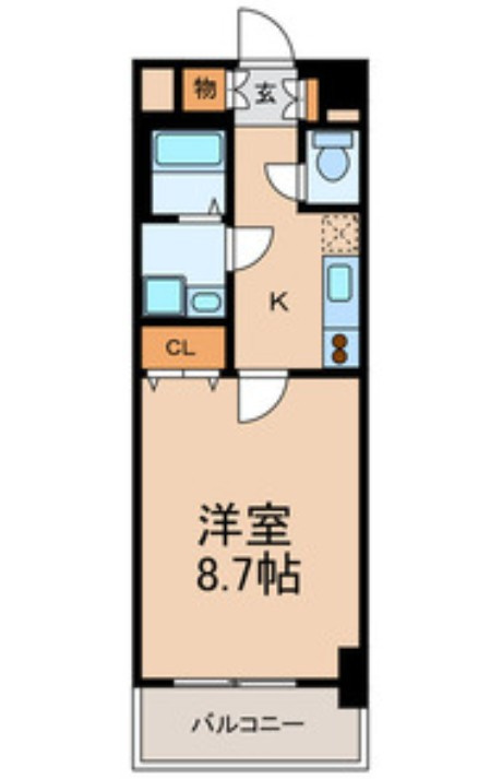 SKYM　仲介手数料（賃料の1.10ヵ月）の50％OFF対象物件！の間取り