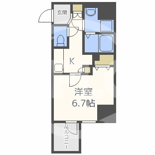 Fujiman北梅田の間取り|Fujiman北梅田（フジマン北梅田）　開放感ある間取り