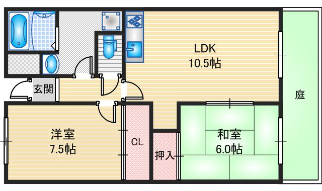 【間取り】 | イーストコート沢良宜