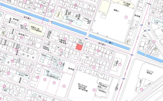 南区築港栄町　1区画の地図