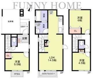 【間取り】 | 目黒区中町１丁目戸建