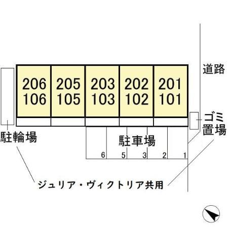 ヴィクトリアの区画図
