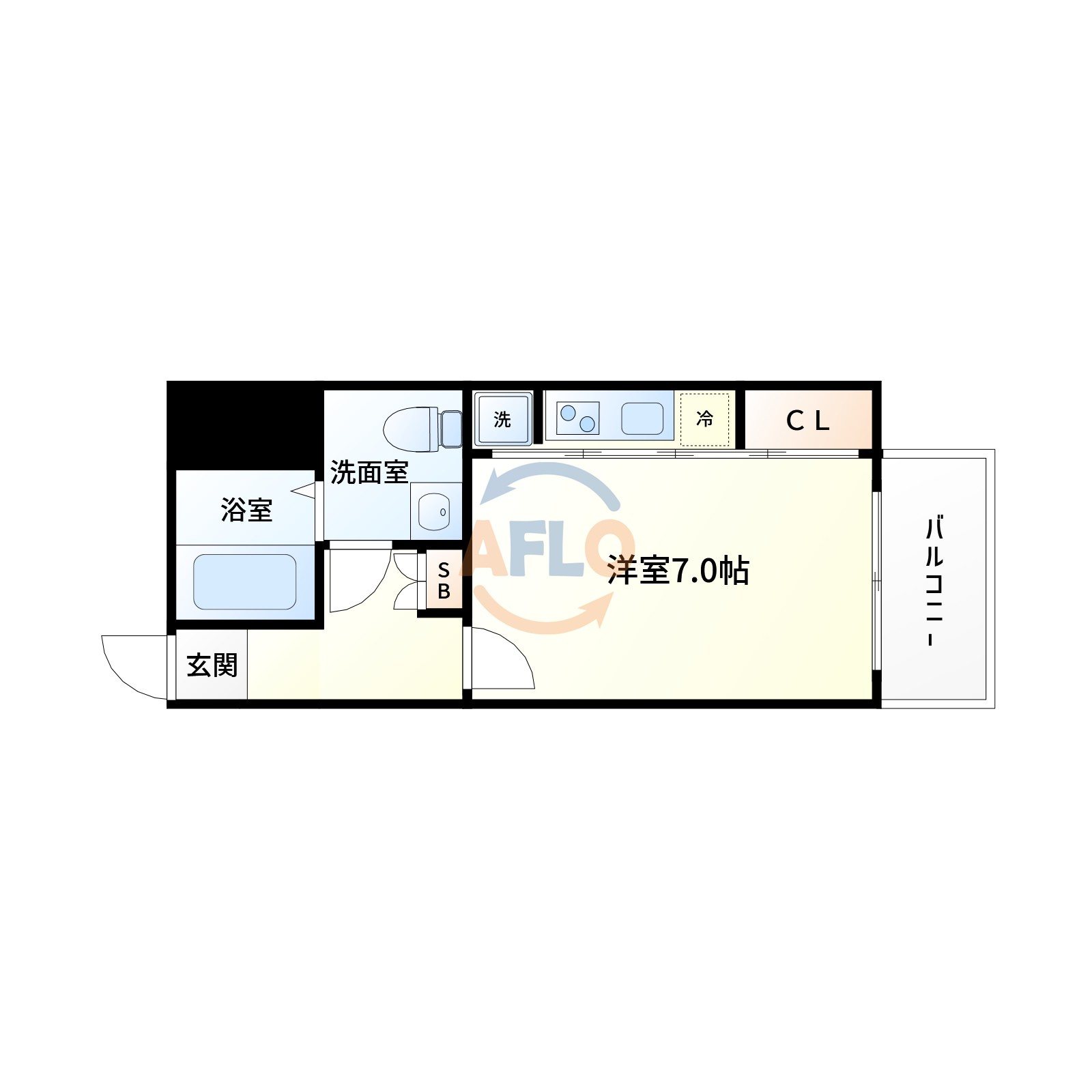 ドゥーエ江坂Ⅰの間取り|間取り