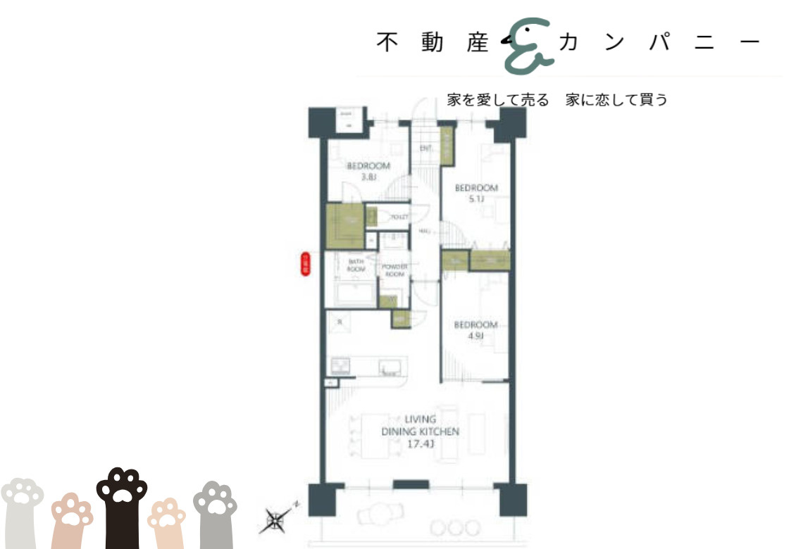 アルファステイツ市駅西の間取り