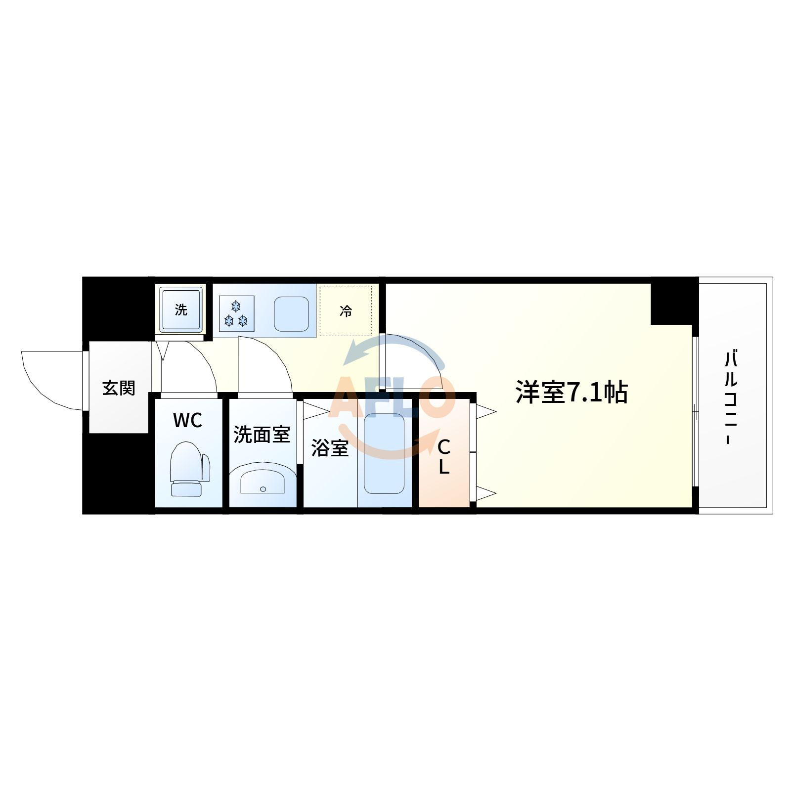 シャルマンフジ新大阪の間取り|セゾンコート新大阪　間取り