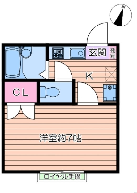 パルテール一之江Ⅰの間取り
