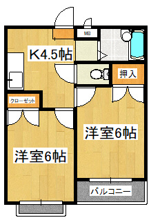 コーポラス石井の間取り