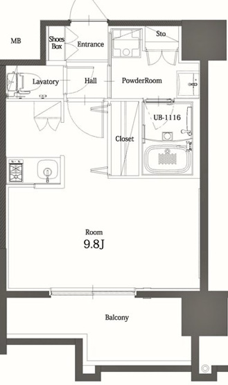 【間取り】 | 新品家具付きマンション博多駅南26(KaGood福岡)