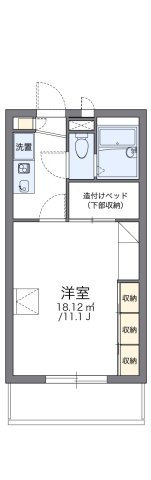 レオパレス蘇我加藤の間取り