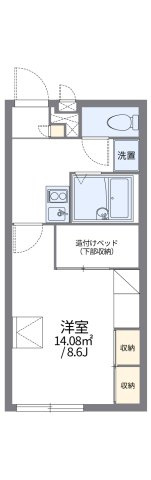レオパレス昴５５５Ａの間取り