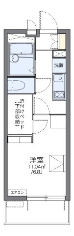 レオパレスモンサンミッシェルの間取り