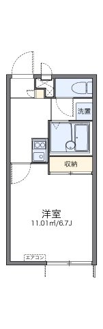 レオパレスベイラインそがの間取り
