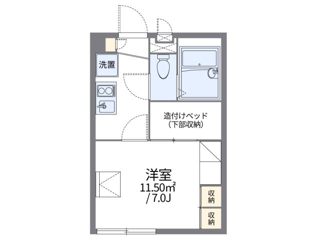 レオパレスＩＢＩＳの間取り
