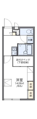 レオパレスサニーコートの間取り