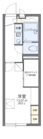 レオパレス堂ノ元の間取り