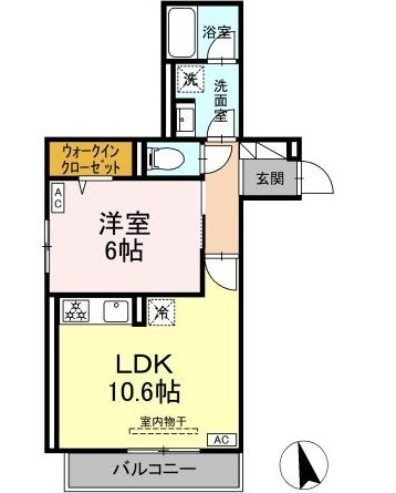 【間取り】 | レジデンスオークリーフ | 新築！1LDKの間取りです！