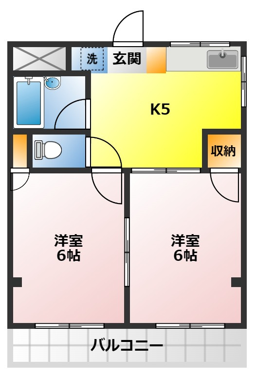 第二ホワイトハイツの間取り