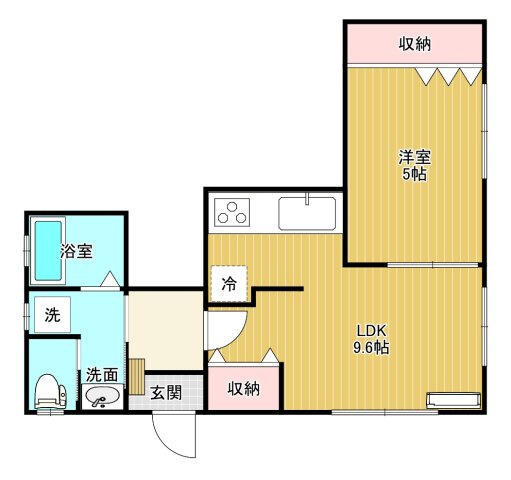 板橋区赤塚新町３丁目の賃貸マンションの間取り