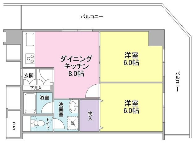 ファーストシティ上落合の間取り|間取りです。