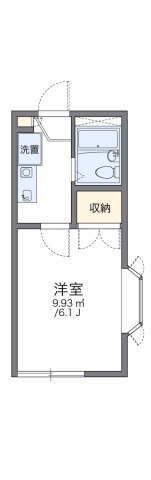 レオパレスフラワーアイランドの間取り