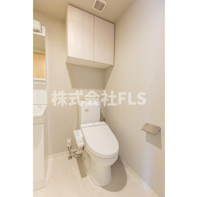 中央区日本橋富沢町の賃貸マンションのトイレ
