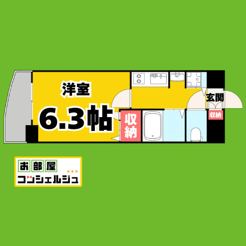 プレサンス大須観音駅前サクシードの間取り