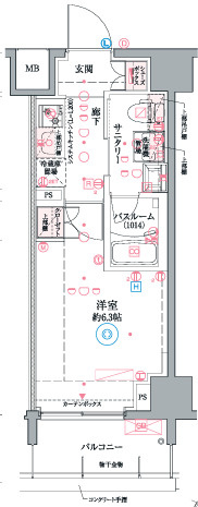 クレヴィスタ阪東橋Ⅲの間取り